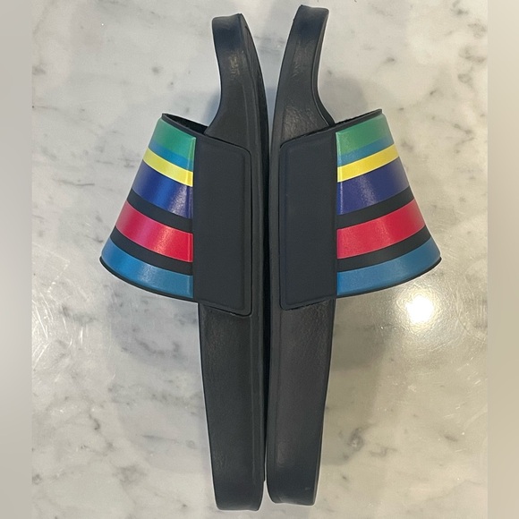 Paul Smith NWOT Signature Striped Slides, multicolor, sz 43-44 (US10- 10 1/2) - Picture 8 of 11